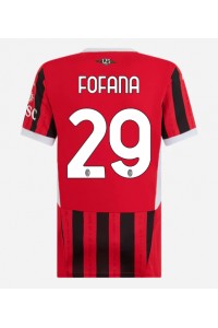 AC Milan Youssouf Fofana #29 Voetbaltruitje Thuis tenue Dames 2024-25 Korte Mouw